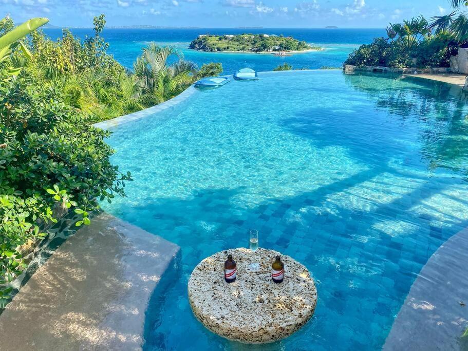 Luxury 7Br Waterfront Villa With Views Of Marina Cay And Scrub Island East End Exteriör bild